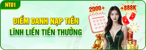Điểm danh nạp tiền lĩnh liền tiền thưởng