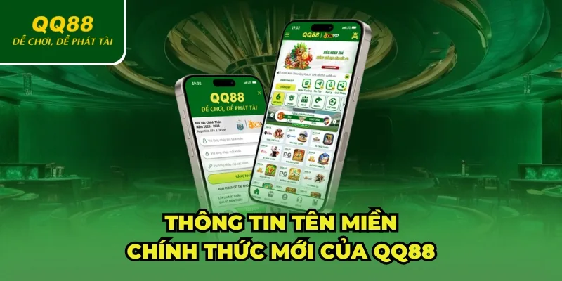 Thông tin về tên miền mới nhất của QQ88 đuôi uk.com