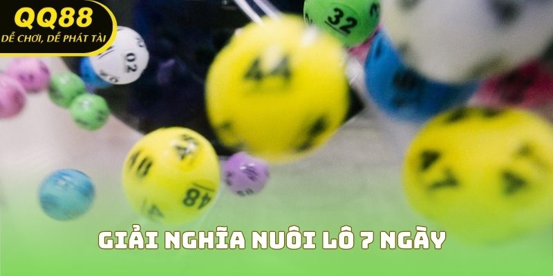 Giải nghĩa nuôi lô 7 ngày